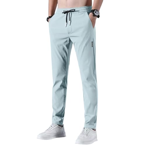 Generisch Jogginghose Herren Lang Sporthose Leichte Atmungsaktiv Schnelltrocknend Trainingshose Freizeithose Tracksuit Kurze Hose Sommer Männer Reißverschluss von Generisch