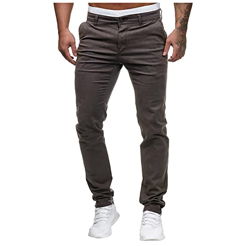 Generisch Jogginghose Herren Mit Mehreren Taschen Cargohose Männer Schnell Trocknend Wanderhose Einfarbig Blickdicht Slim Fit Businesshose Atmungsaktiv Leichte Sommerhose Männer Outdoor von Generisch