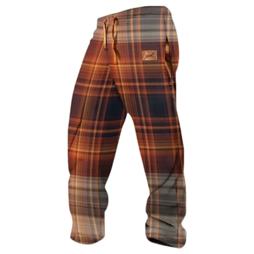 Generisch Jogginghose Herren Polyester Hohe Taille Herrenhosen Bequem Jogging Hosen Männer Plissierte Taille Stretch Arbeitshose Herren Schlupfhose Herren von Generisch