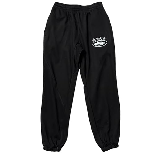 Generisch Jogginghose Herren Trainingshose Baumwolle Lang Sporthose Baggy Freizeithose Sweatpants Jogger Sportbekleidung Activewear Jogginghosen Laufhose Modern Y2k Hose Herren von Generisch
