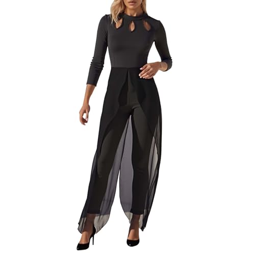 Generisch Jumpsuit Damen Elegant Sommer Kurzarm Overall Weites Bein Romper Mit Taschen Playsuit Hosenanzug Festlich Anzug Hochzeit Hochzeitsgast HosenanzüGe Einteiler Business Set Outfit Zweiteiler von Generisch