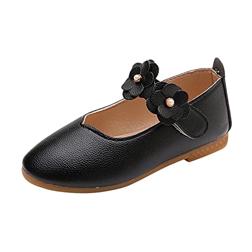 Generisch Junge Schuhe Student einzelne Kind Baby Schuhe Baby Prinzessin Mädchen weiche feste Gummistiefel Mädchen 34 (Black, 33.5 Big Kid) von Generisch