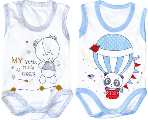 Generisch Jungen Baby Sommer Body 2er Pack 100% Baumwolle 74-80 Generisch Jungen Baby Sommer Body 2er Pack 100% Baumwolle 74-80 von Generisch