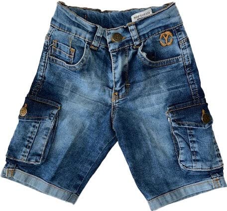 Generisch Jungen Kinder Jeans Shorts Kurzhosen Blau 92-98 von Generisch