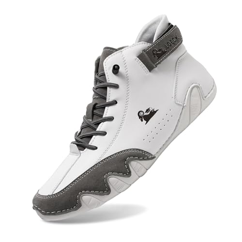 Generisch Just So So Schuhe Herren Paar Herren Frühling Sommer rutschfeste Wanderschuhe Mode leichte Schuhe für mittlere ältere Menschen Sneaker Socken Herren Frottee (Grey, 43) von Generisch
