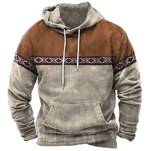 Generisch Kaputzenpullis Herren Weiß Herbst Sport Übergröße Sweatjacke Fleecejacke Winter Mit Kapuze Mit Aufdruck Baumwolle Vintage Sweatshirt Strick Oversize 3XL Schwarz Hoodie Pullover von Generisch