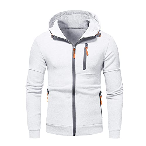 Generisch Kapuzenjacke Herren Weiß Sweatshirt Herren Mit Kapuze Baumwolle Einfarbig Freizeitjacke Basic Sweatjacke Wärme Trainingsjacke Mit Brusttasche Kapuzenpullover Herbst Winter Übergangsjacke Generisch Kapuzenjacke Herren Weiß Sweatshirt Herren Mit Kapuze Baumwolle Einfarbig Freizeitjacke Basic Sweatjacke Wärme Trainingsjacke Mit Brusttasche Kapuzenpullover Herbst Winter Übergangsjacke von Generisch