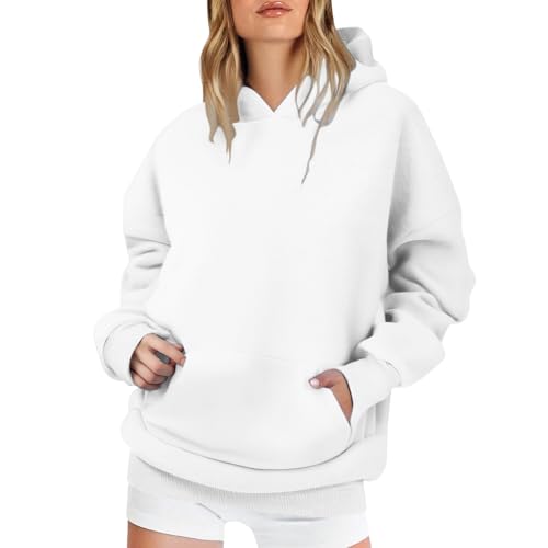 Generisch Kapuzenpullover Damen Knopfleiste Hoodie Pullover Langarm Herbst Winter Sweatshirt Oberteil Pulli Arbeitsjacke Damen Seil nach Beliebtheit von Generisch