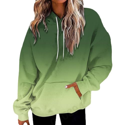 Generisch Kapuzenpullover Damen Knopfleiste Hoodie Pullover Langarm Herbst Winter Sweatshirt Oberteil Pulli Kapuzenpullover Damen Schultern dünn von Generisch