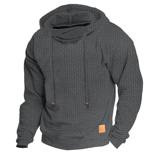 Generisch Kapuzenpullover Hoodie Pullover Kordelzug Waffel Sweatshirt Kapuzenpulli mit Kängurutasche Pullover Schwarz Kapuzenpullover Herren Mit ReißVerschluss DüNn Generisch Kapuzenpullover Hoodie Pullover Kordelzug Waffel Sweatshirt Kapuzenpulli mit Kängurutasche Pullover Schwarz Kapuzenpullover Herren Mit ReißVerschluss DüNn von Generisch