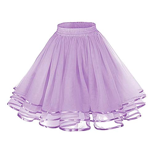 Generisch Karneval Damen 80er Puffy Tüllrock Tütü Röcke Tüll Petticoat Tüllrock Damen-Tüllrock Damen-Karneval Kostüm Damen sexy fasching von Generisch