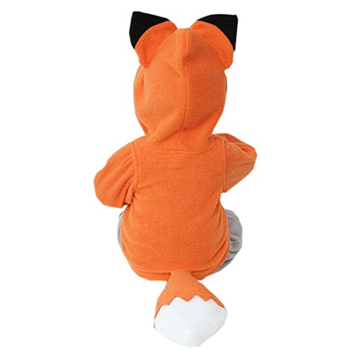 Generisch Karneval Kostüm Kleinkind Newborn Baby Jungen Mädchen Fuchs Kostüm Halloween Cosplay Tiermotiv Pullover Hoodie Niedlich Kinder Fleece Fuchskostüm Faschingskostüme von Generisch