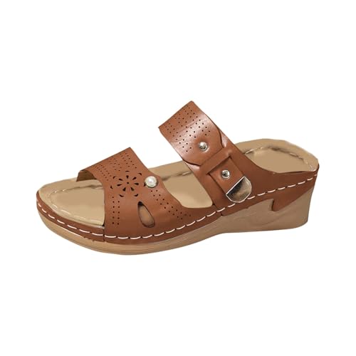 Generisch Keilabsatz Sandalen Damen Leder Absatzschuhe Rutschfest Sommerschuhe Atmungsaktive Hausschuhe Ultra Bequeme Sandaletten Offene Zehen Freizeitschuhe Weich Damensandalen Für Breite Füße Generisch Keilabsatz Sandalen Damen Leder Absatzschuhe Rutschfest Sommerschuhe Atmungsaktive Hausschuhe Ultra Bequeme Sandaletten Offene Zehen Freizeitschuhe Weich Damensandalen Für Breite Füße von Generisch