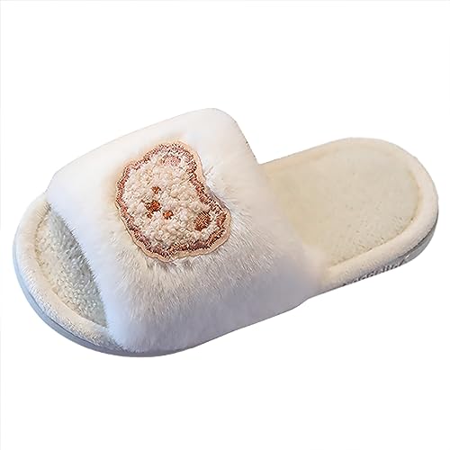 Generisch Kinder Hausschuhe Jungen Mädchen Slipper Warme Gepolsterte Plüsch Pantoffeln Indoor Rutschfester Tierpantoffel Hausschuh Atmungsaktive Weich Lauflernschuhe Kleinkinder Schuhe von Generisch