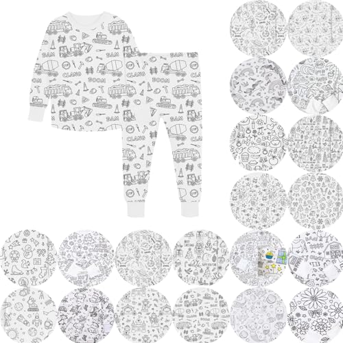 Generisch Kinder Junge Mädchen Schlafanzug Set Dinosaurier Pyjamas Set Baumwolle Langarm Schlafanzüge Zweiteilig Nachtwäsche 92 98 104 110 116 122 128 von Generisch