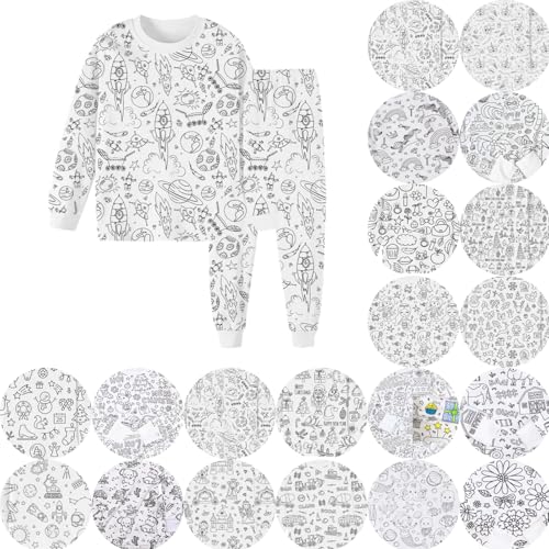 Generisch Kinder Junge Mädchen Schlafanzug Set Dinosaurier Pyjamas Set Baumwolle Langarm Schlafanzüge Zweiteilig Nachtwäsche 92 98 104 110 116 122 128 von Generisch