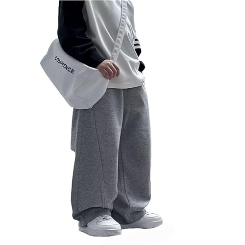 Kinder Jungen Leichte Jogginghose Große Größe Lose Hose mit geradem Bein Kinder Outdoorhose Freizeithose Trainingshose Wanderhose Trekkinghose Outdoor Activewear Hosen Für 8-15 Jahre von Generisch