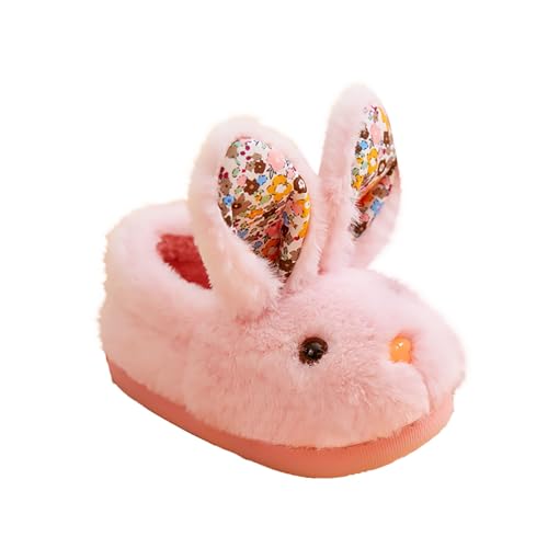 Generisch Kinder Mädchen Hausschuhe mit kuscheligem Fleece-Futter Atmungsaktiv & bequem Kuschelig & Warm Supersoft Kinder-Winterpantoffeln Kinderschuhe Winter Kids-Winterhausschuhe von Generisch