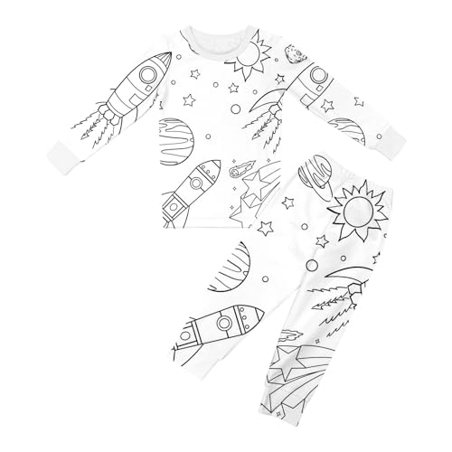 Generisch Kinder-Pyjama-Set Zum Ausmalen - Sketch Buntes Pyjama, DIY Kinderkunst: Malen Sie Ihr Eigenes Langärmliges Oberteil Und Hose Generisch Kinder-Pyjama-Set Zum Ausmalen - Sketch Buntes Pyjama, DIY Kinderkunst: Malen Sie Ihr Eigenes Langärmliges Oberteil Und Hose von Generisch