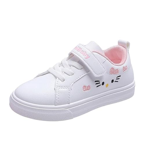Generisch Kinder Turnschuhe Mädchen Krabbelschuhe rutschfest Schuhe Sneaker Sportschuhe Weiß Schulschuhe Gr.27-37 von Generisch