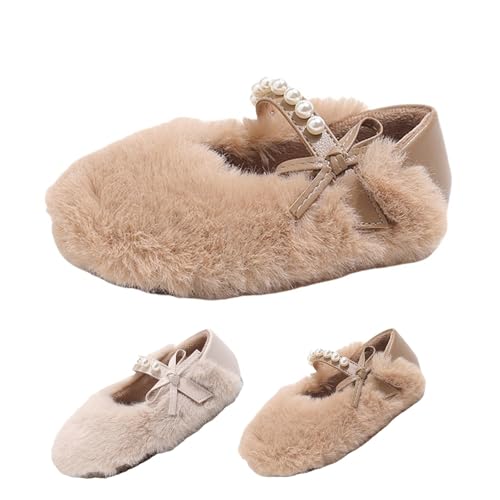 Generisch Kinder Winterschuhe Warm Mädchen Pantoffeln Schuhe Freizeitschuhe Walkingschuhe Hausschuhe aus Plüsch Ballerina Hüttenschuhe Hüttensocken warme Slipper von Generisch