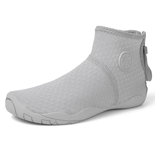 Generisch Kindern Outdoor Strand Stream Schuhe Tauchschuhe Ski Wasserschwimmschuhe Fitness Radsport Schuhe Fünffingerschuhe (Grau,30) von Generisch