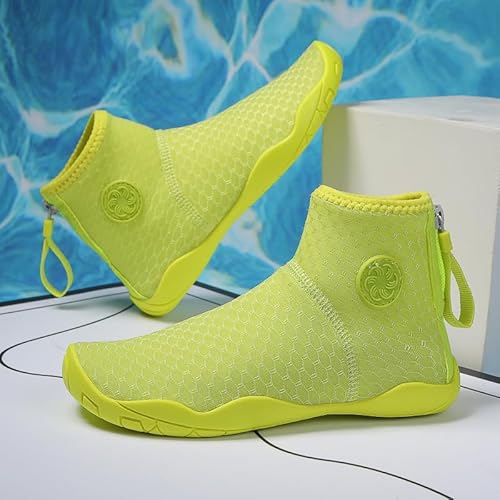 Generisch Kindern Outdoor Strand Stream Schuhe Tauchschuhe Ski Wasserschwimmschuhe Fitness Radsport Schuhe Fünffingerschuhe (Grün,28) von Generisch