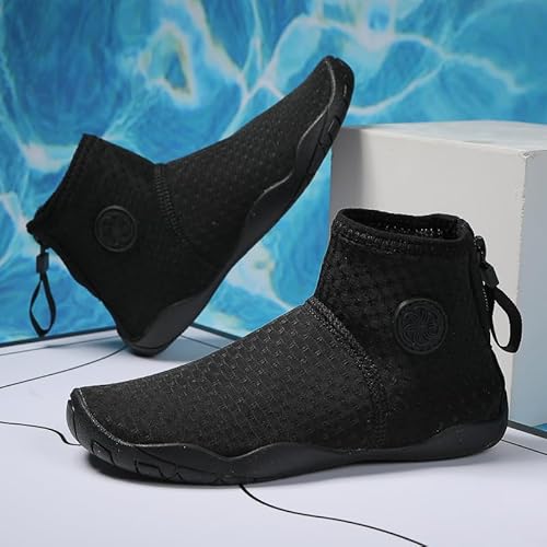 Generisch Kindern Outdoor Strand Stream Schuhe Tauchschuhe Ski Wasserschwimmschuhe Fitness Radsport Schuhe Fünffingerschuhe (schwarz,30) von Generisch