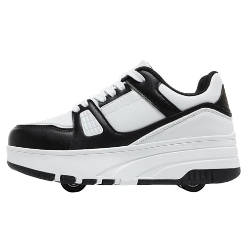 Generisch Kinderschuhe Jungen Kinderschuhe Jungen Rollschuhschuhe Vier Räder Popping Schuhe Studenten Teenager Skating Schuhe Doppel Mädchen Rollschuh Sportschuhe Sportschuhe (33) von Generisch