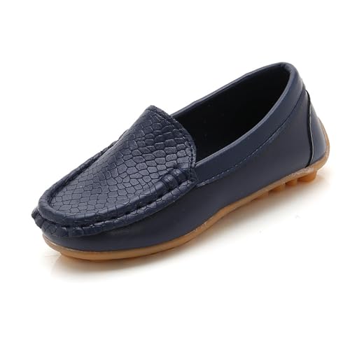 Generisch Kinderschuhe Jungen Sneaker Mädchen Weiche Slipper Zum Reinschlüpfen Flache Schuhe Bootsschuhe Freizeitschuhe Hausschuhe 37 Jungen (Dark Blue, 3-3.5 Years) von Generisch