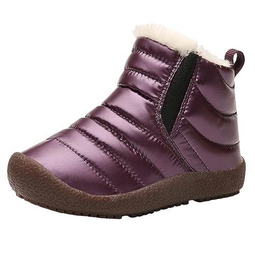Generisch Kinderstiefel Stiefel Mädchen Chelsea Boot High-Top Winterschuhe Niedrige Absätze klobige Anti Rutsch Trachten für von Generisch
