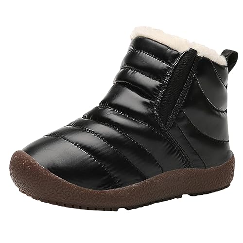 Generisch Kinderstiefel Stiefel Mädchen Chelsea Boot High-Top Winterschuhe Niedrige Absätze klobige Anti Rutsch Trachten für von Generisch