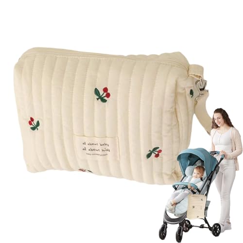 Generisch Kinderwagen Organizer Tasche - Organizer Tasche Für Kinderwagen | Multifunktionale Reißverschlusstasche Mit Großem Stauraum Für Flaschen Feuchttücher Handy Schlüssel Reinigungszubehör von Generisch
