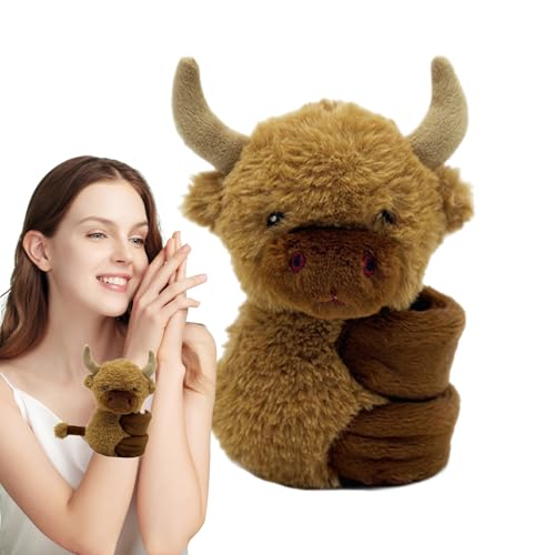 Generisch Klapparmbänder Mit Tiermotiven | Kuscheltier Plüsch Armband Spielzeug,Einstellbares Interaktives Spielzeug Weiches Plüsch-Armband Für Erwachsene Kinder Abschlussfeiern Veranstaltungen von Generisch