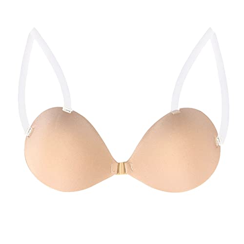 Generisch Klebe BH Push Up Pads Trägerloser BH Rückenfrei Sticky Bra Haut Freundlich Unsichtbarer Für Rückenfreies Kleid Große Brust Nipple Cover Wiederverwendbare Unsichtbar Silikon Selbstklebend von Generisch