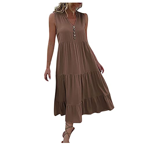 Generisch Kleider Damen,Sommerkleider,Kleid Knielang Damen,kurzes Sommerkleid Damen,wickelkleid,frotteekleid Damen Strandkleid,schwarzes Kleid,Kleid kurz Damen Sommer,hemdblusenkleid Damen, von Generisch