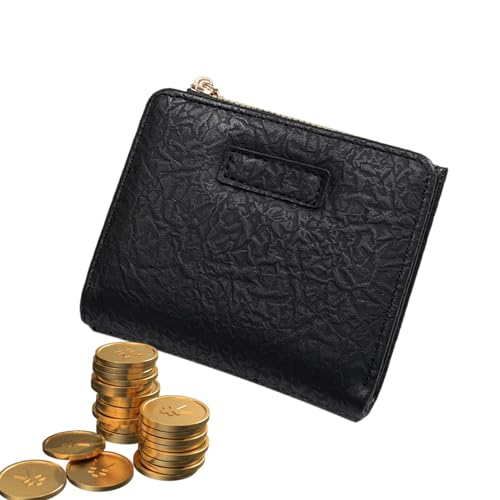 Generisch Kleine Damen-Geldbörse,Damen-Geldbörse,Mehrzweck-Geldbörse mit Ausweisfenster - Stilvoller Clutch-Organizer mit Reißverschluss, großes Fassungsvermögen von Generisch