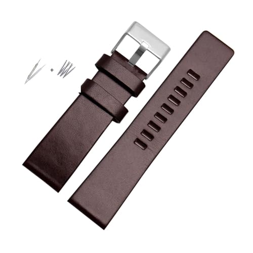 Generisch Kompatible Uhrenarmbänder DZ7311 DZ7332 DZ7314 DZ1405 DZ4323 Uhrenarmbänder schwarz braun 22/24 / 26/28 / 30 mm(Smokey Mauve,28mm) von Generisch
