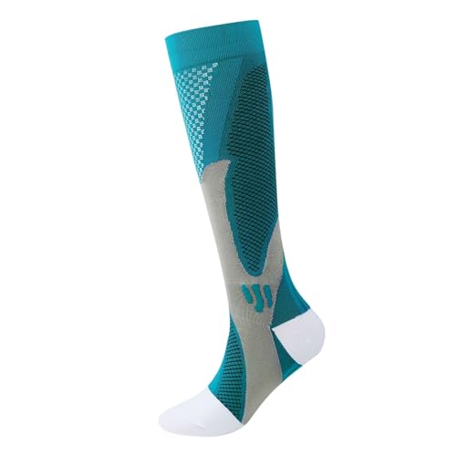 Generisch Kompressionssocken Damen Laufen Kompressionsstrümpfe Herren Sport Knie Sommer Stützstrümpfe Kniestrümpfe Compression Socks Women Fussball Radsport Socken Sportsocken Unisex Laufsocken von Generisch