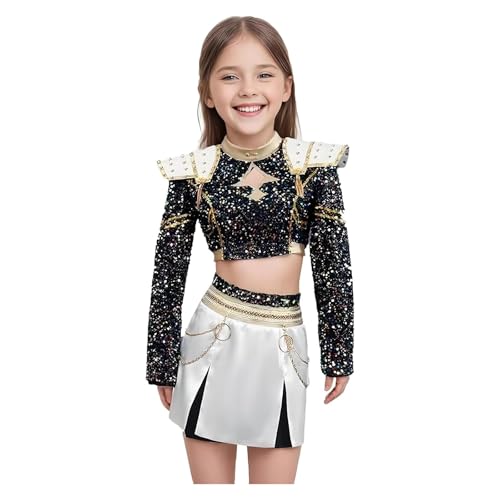 Generisch 𝙆𝙥𝙤𝙥 Demon Cosplay Kinder, Rumi Mira Zoey K Pop Cosplay Rollenspiel Uniform Komplettes Set Halloween Party Karneval Outfits für Frauen 150 von Generisch