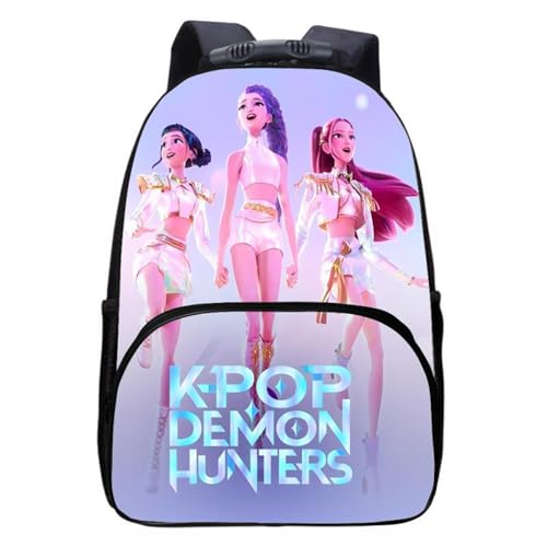 Generisch 𝐊𝐩𝐨𝐩 𝐃𝐞𝐦𝐨𝐧 𝐇𝐮𝐧𝐭𝐞𝐫𝐬 Sachen Kpop Dämonenjäger Rucksack Schultaschen Anime-Filmcharakter Prints Wasserdichte tragbare Schultasche Rucksack für Jungen Mädchen von Generisch