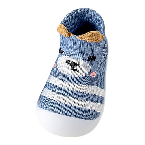 Generisch Krabbelschuhe Baby, Lauflernschuhe Kinder, Atmungsaktive Lauflernschuhe mit rutschfeste Weiche Kleinkind Sockenschuhe Leichte Slip-on Turnschuhe Weiche Sohle Haussocken von Generisch