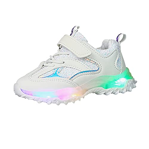 Generisch Krabbelschuhe Baby Frühling Herbst rutschfeste Weiche Sohle Blinklicht Schuhe Mesh Atmungsaktiv für Kleinkinder Jungen Mädchen Kinder Sportschuhe Freizeit von Generisch