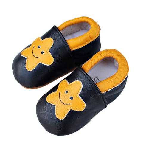 Generisch Krabbelschuhe Baby Jungen Mädchen Lauflernschuhe Baby Weicher Leder Babyhausschuhe Kleinkind Babyschuhe. von Generisch