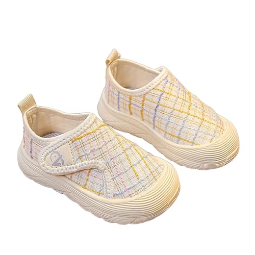 Generisch Krabbelschuhe Baby Lauflernschuhe Hausschuhe Jungen Mädchen Babyschuhe mit aufgenähter und Rutschfester Sohle Hüttenschuhe Sockenschuhe für Mädchen Junge von Generisch
