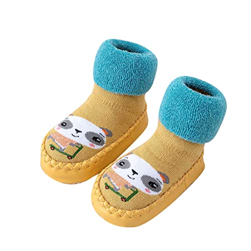 Generisch Krabbelschuhe Baby Winter Sockenschuhe Hausschuhe Kinder Turnschläppchen Jungen & Mädchen Leichte Slip-on Turnschuhe Weiche Sohle Haussocken von Generisch