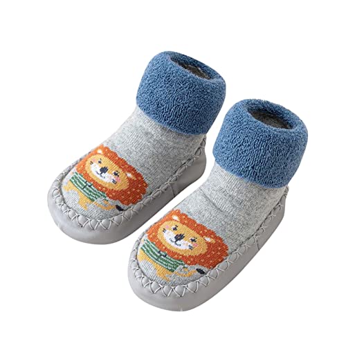 Generisch Krabbelschuhe Kinder, Lauflernschuhe Kinderhausschuhe Baby rutschfeste Sockenschuhe Kleinkind Cartoon Lauflernschuhe Leichte Slip-on Turnschuhe Weiche Sohle Haussocken von Generisch