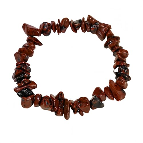 Generisch Kristall Armband,Natürliche Unregelmäßige Kieskristall-Armbänder, Reiki-Armreif Aus Elastischem Kristall, Schmuck Für Frauen Und Männer, Weihnachts- Und Geburtstagsgeschenke, Schwanenstein von Generisch