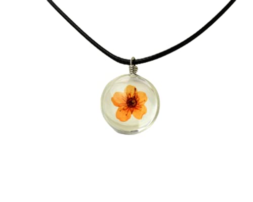 Kristallglaskugel-Narzissen-Halsketten-langer Streifen-Leder-Ketten-Anhänger-Halsketten-Frauen-Schmucksachen CX-118 von Generisch