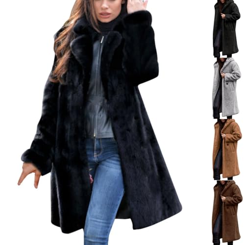 Generisch Kunstpelz Mantel Faux Pelz Winterjacke Damen Oversize Kunstpelz Mantel Winter Warm Faux Fur Kunstfell Jacke Lang Pelzmantel Elegant Einfarbig Felljacke Damenmantel Winterjacke mit Tasche Generisch Kunstpelz Mantel Faux Pelz Winterjacke Damen Oversize Kunstpelz Mantel Winter Warm Faux Fur Kunstfell Jacke Lang Pelzmantel Elegant Einfarbig Felljacke Damenmantel Winterjacke mit Tasche von Generisch